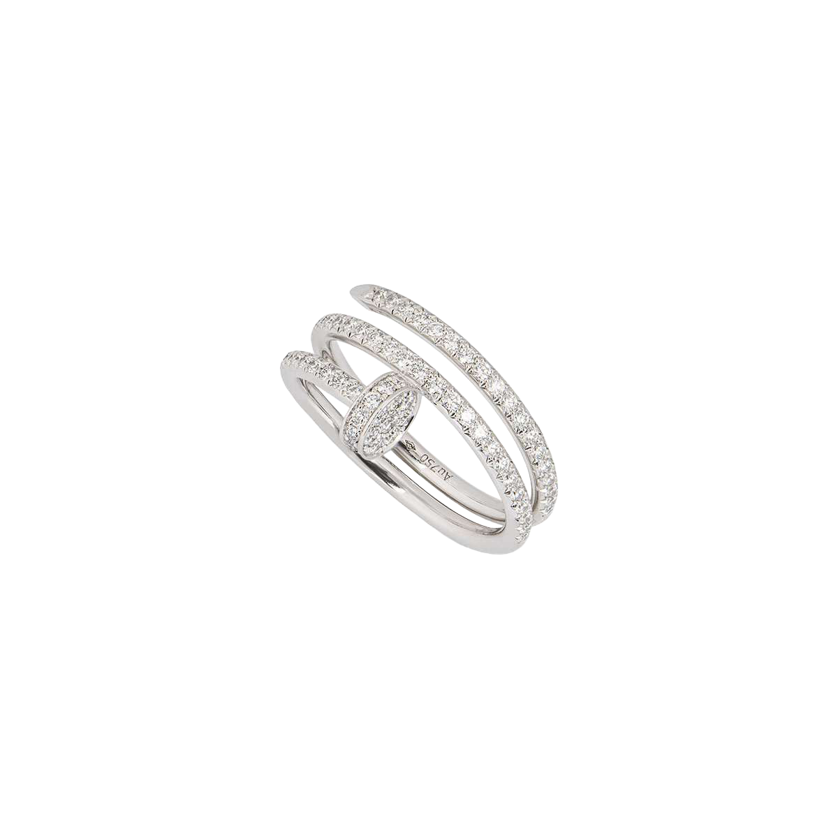 Cartier Juste un Clou Ring, Double, Half-Pavé